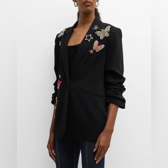 Cinq a Sept Kylie Butterfly Embellished Blazer - Picture 3 of 12